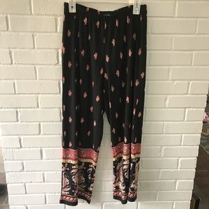 Wide Leg Trouser with Elastic Waist